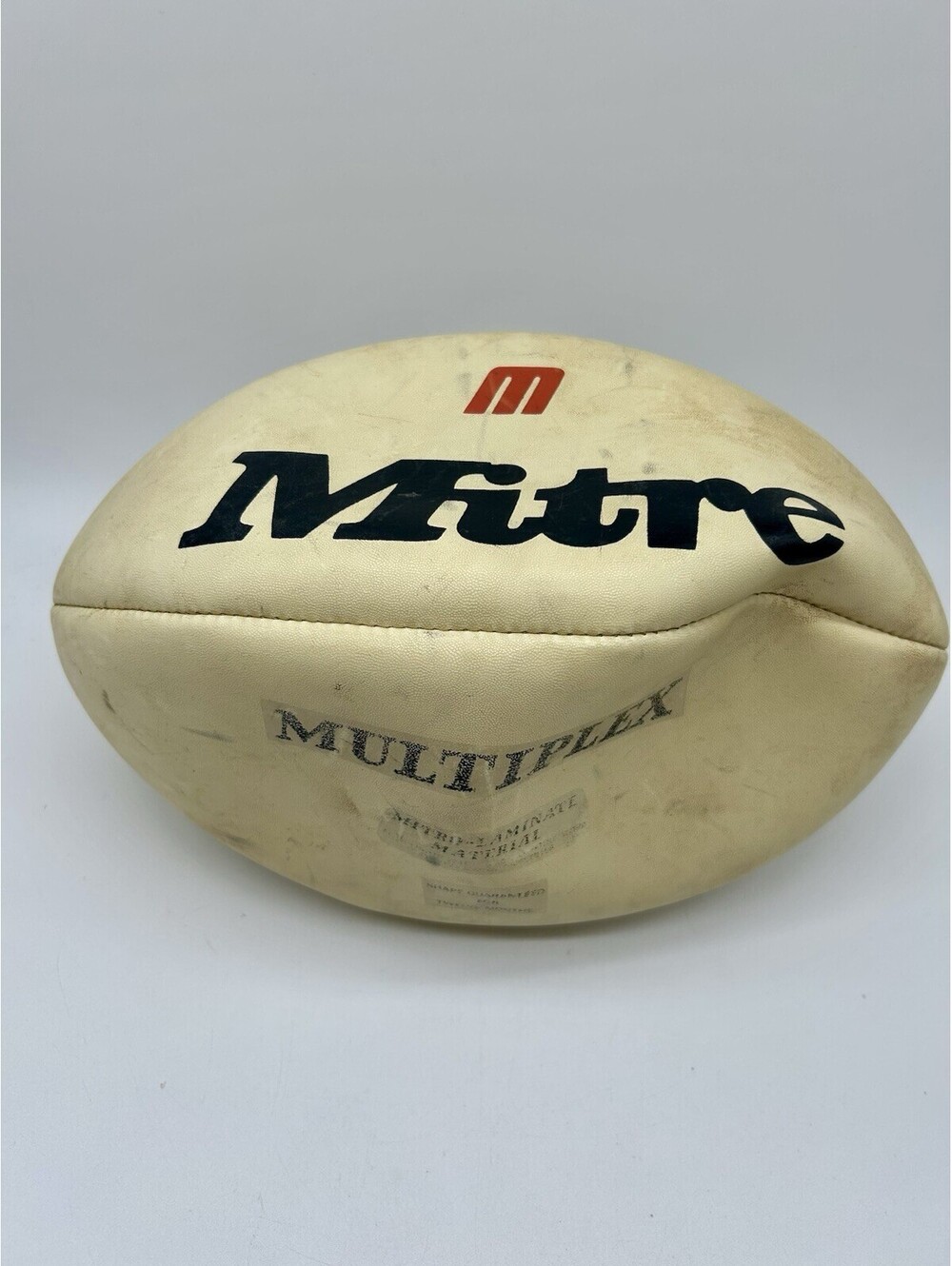 Vintage Mitre Rugby Ball Mitre Club Size 5 1980’s Model For 1987 World Cup READ